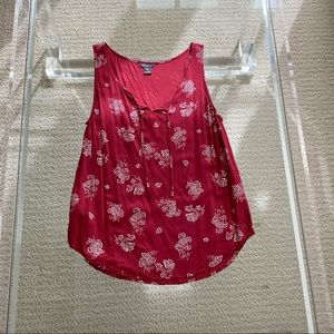 Eddie Bauer Red Floral Tank